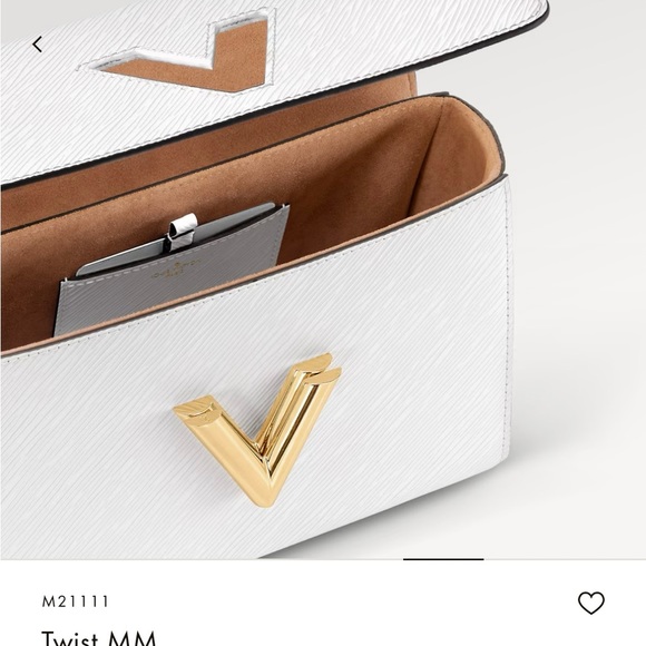 LV “TWIST” MM handbag in WHITE EPI LEATHER: 100% AUTHENTIC #louisvuitton - Picture 13 of 15